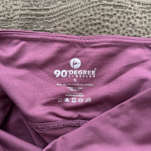 90 Degree by Reflex Fleece-Lined Workout Athletic Leggings size S - Picture 6 of 6